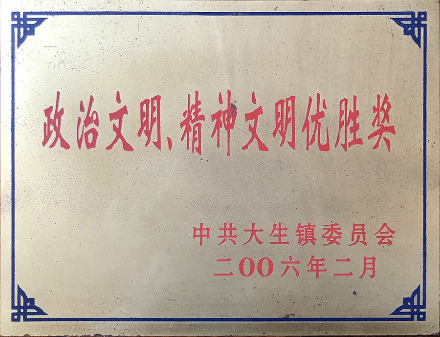 整治文明、精神文明優(yōu)勝獎(jiǎng)